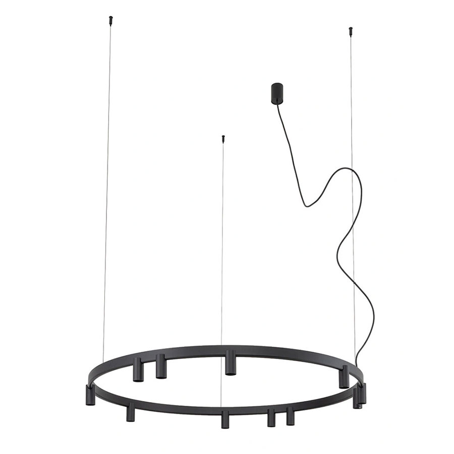 12288 Підвісний світильник Nowodvorski FOURTY ROUND LED XI ZWIS BLACK PL