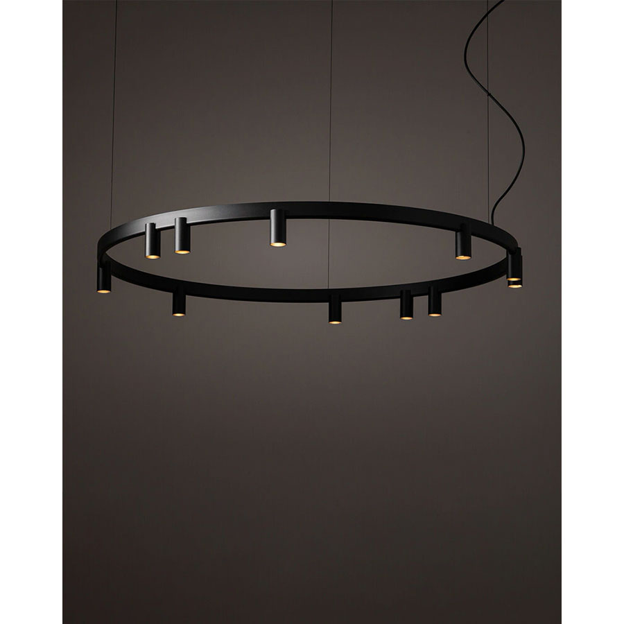 12288 Підвісний світильник Nowodvorski FOURTY ROUND LED XI ZWIS BLACK PL