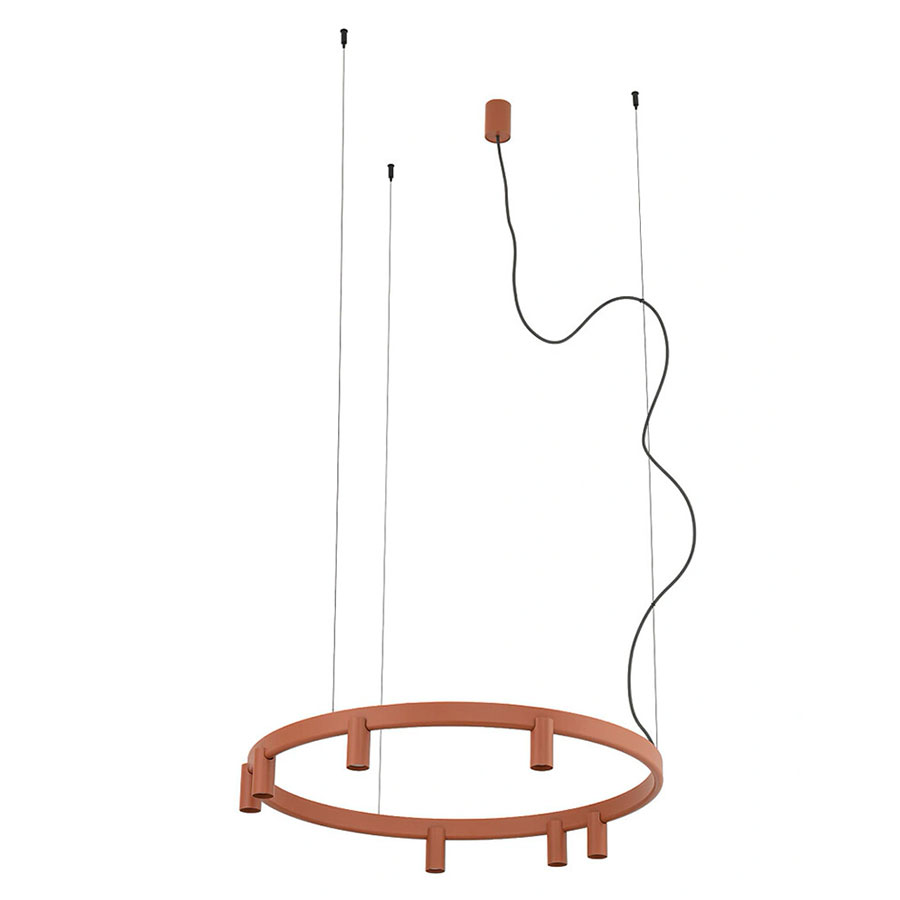 12418 Підвісний світильник Nowodvorski FOURTY ROUND LED VII ZWIS TERRACOTTA PL