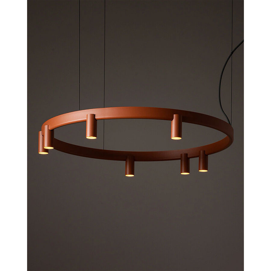 12418 Підвісний світильник Nowodvorski FOURTY ROUND LED VII ZWIS TERRACOTTA PL