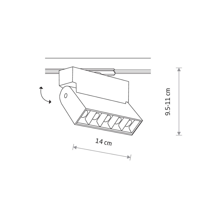 7620 Світильник Nowodvorski PROFILE FOCUS LED WH 4000K CN
