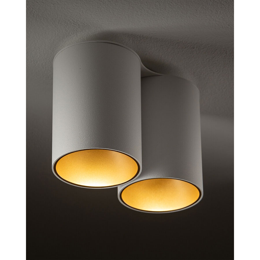 7665 Точковий світильник Nowodvorski EYE TONE II WHITE/GOLD PL
