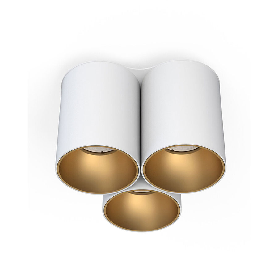 7666 Точковий світильник Nowodvorski EYE TONE III WHITE/GOLD PL