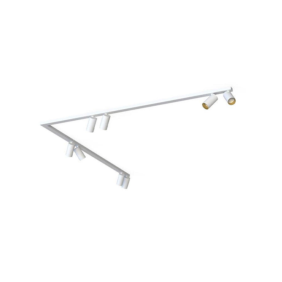 7695 Світильник Nowodvorski MONO CORNER VIII 2X150 WHITE/GOLD PL