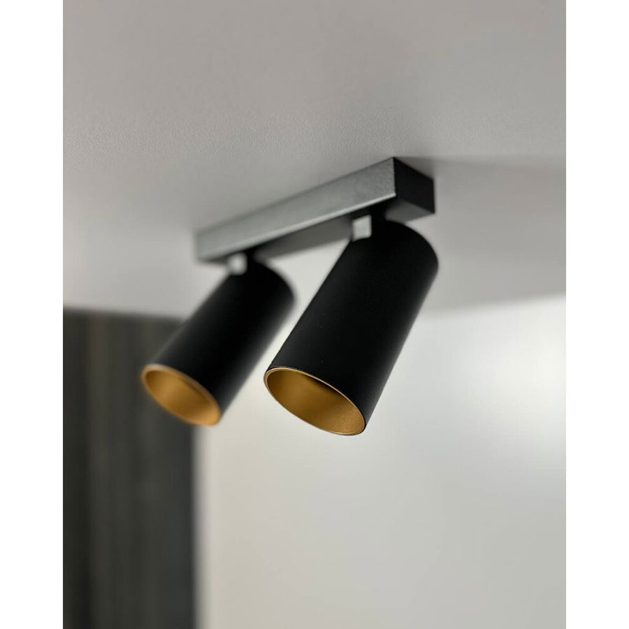 7766 Світильник Nowodvorski MONO II BLACK/GOLD PL