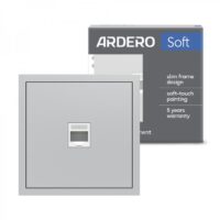 Вимикач 1-клавішний прохідний Ardero EV121-S Soft 10А срібний