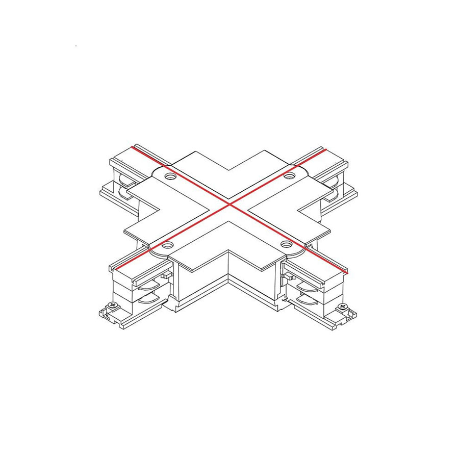 8678 З’єднувач Nowodvorski CTLS RECESSED POWER X CONNECTOR WHITE CN