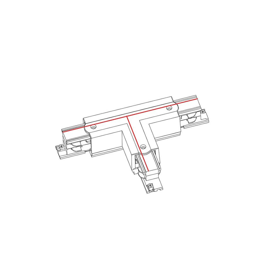 8704 З’єднувач Nowodvorski CTLS POWER T CONNECTOR RIGHT 2 BLACK ( T-R2) CN