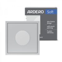 Вимикач 1-клавішний прохідний Ardero EV121-S Soft 10А срібний