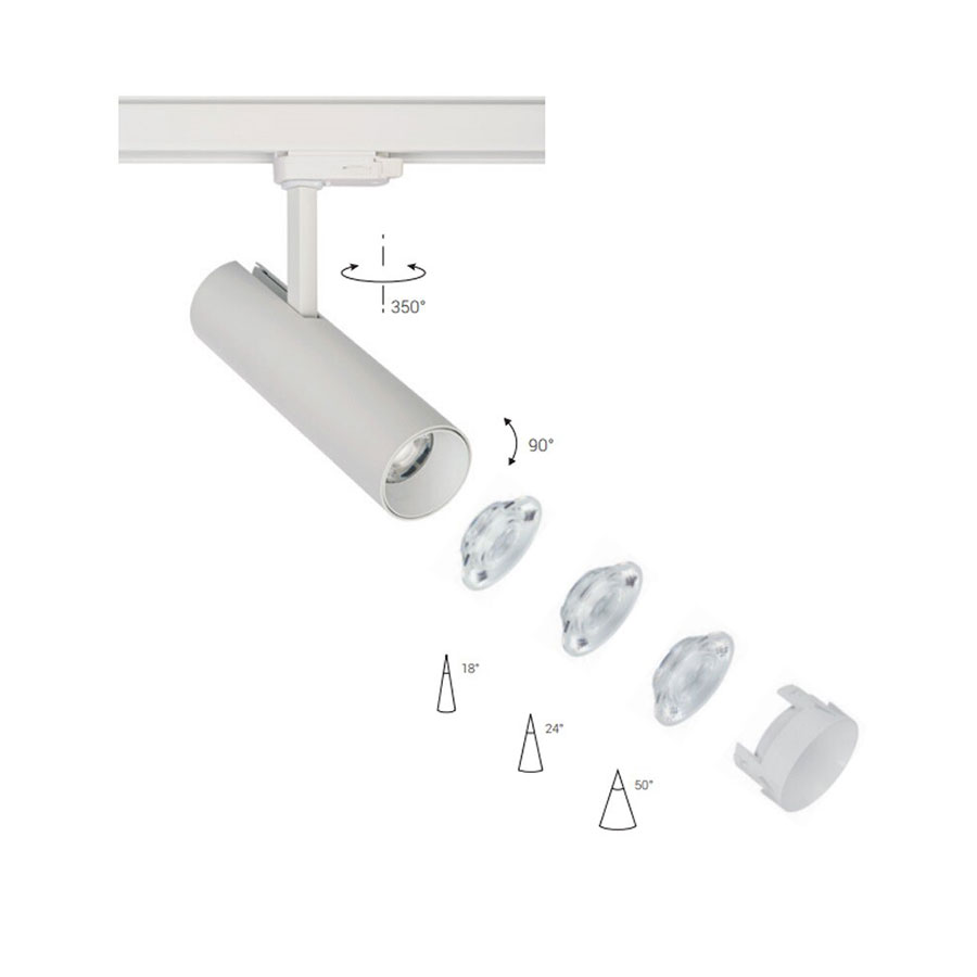 8765 Трековий світильник Nowodvorski CTLS MILO LED WHITE 15W, 4000K CN
