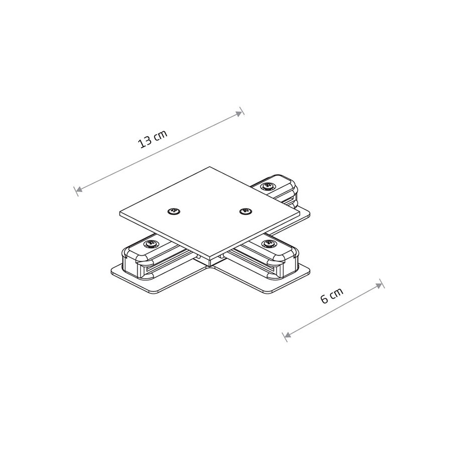 8834 З’єднувач Nowodvorski PROFILE RECESSED T-CONNECTOR WHITE CN