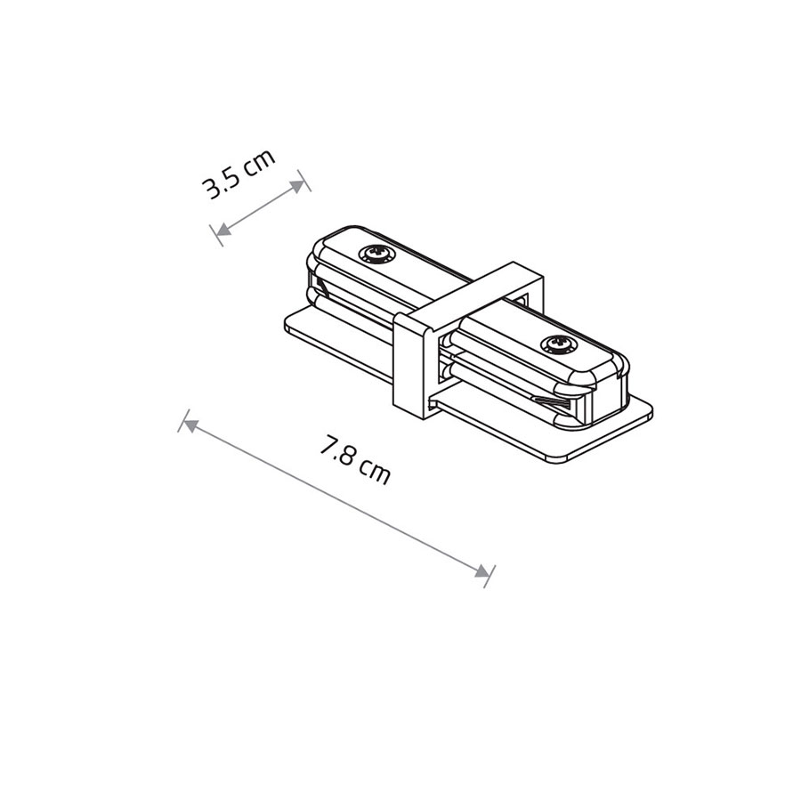 9453 З’єднувач Nowodvorski PROFILE STRAIGHT CONNECTOR BLACK CN