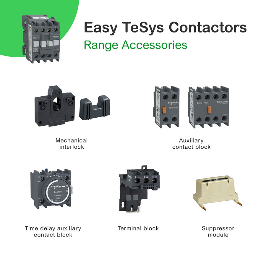 КОНТАКТОР EASYTESYS 3P 12A/400В AС3 +1НВ Uкот =28В