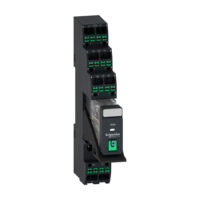Попередньо зібране електромеханічне реле Harmony RXG з Push-in клемами, 5A, 2CO, з LED, без блокувальної тестової кнопки, 230В змінного струму
