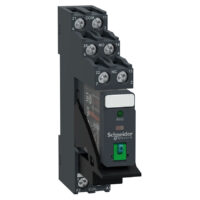 Попередньо зібране електромеханічне реле Harmony RXG з Push-in клемами, 5A, 2CO, з LED, без блокувальної тестової кнопки, 230В змінного струму