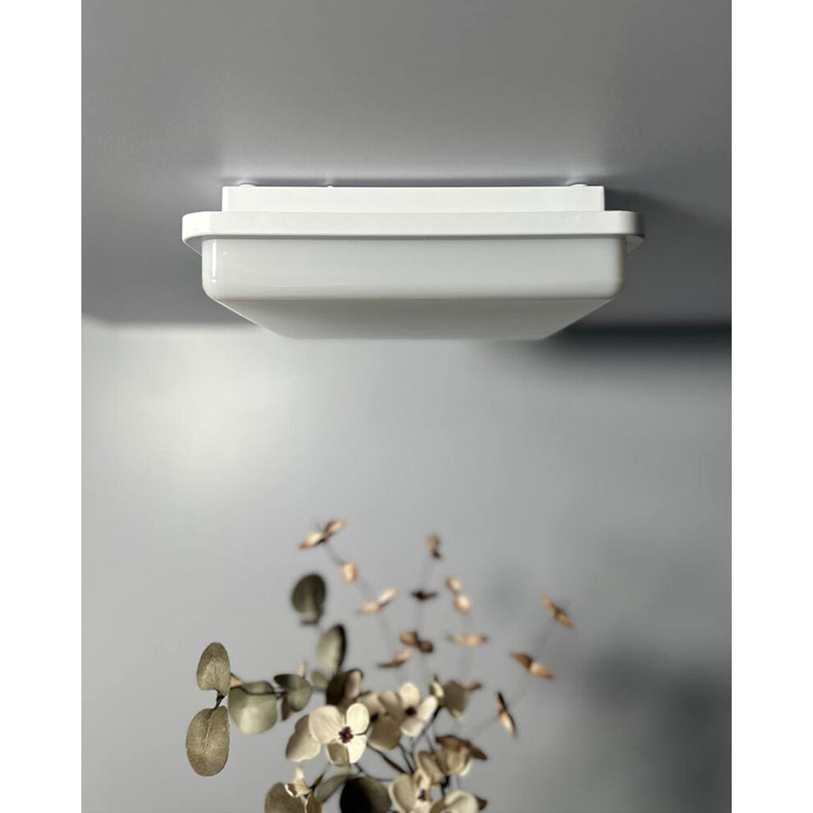 10040 Світильник Nowodvorski TAHOE II IP44 WHITE SENSOR PL