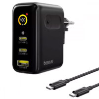 Кабель USB Type-C to Type-C 240W (2m) чорн., Baseus Tungsten Gold Fast Charging