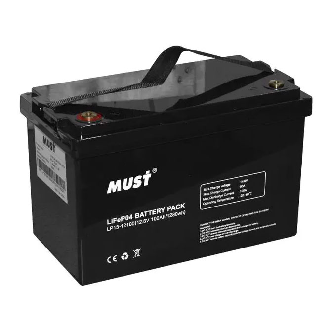 Акумулятор 100Ah 12,8В LifePO4 (BMS50/100A) 6000 циклів MUST