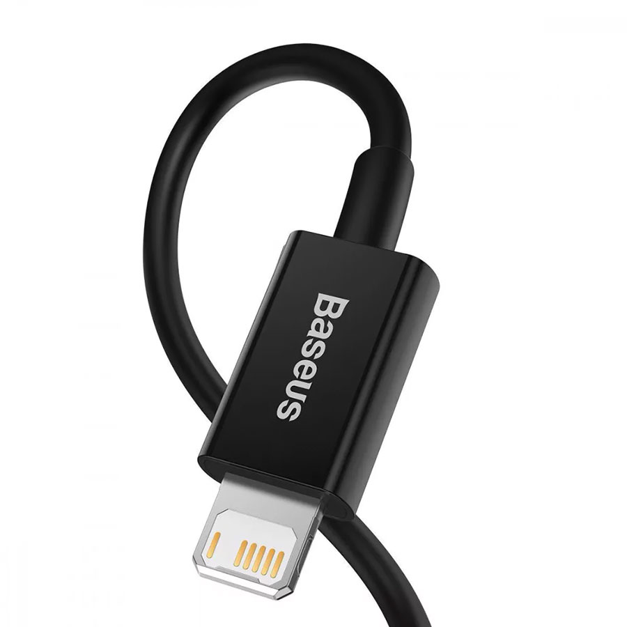 Кабель USB to Lightning 2.4A (1m), чорн. Baseus Superior Series Fast Charging