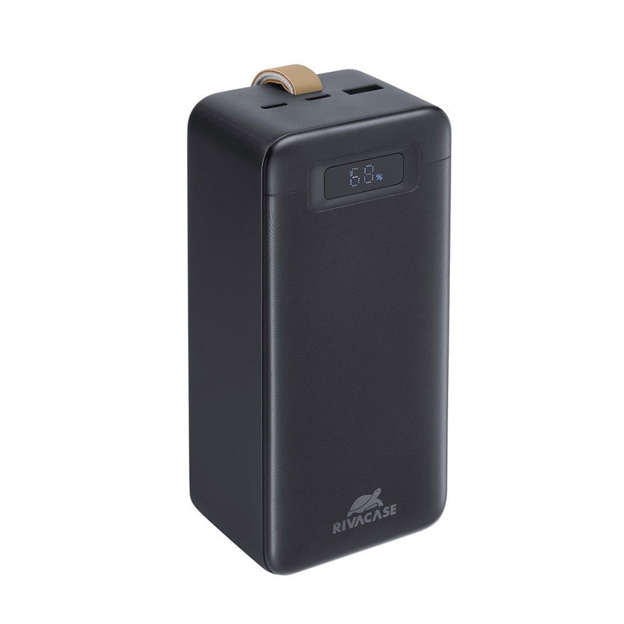 Павербанк 40000 mA, PD 65W, з LCD, чорний