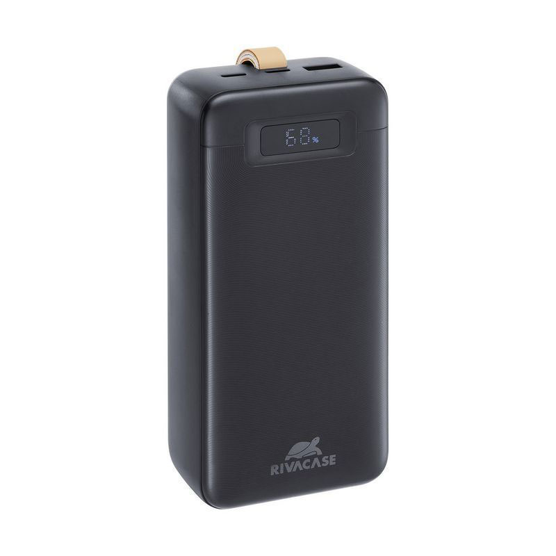Павербанк 30000 mA, PD 65W, з LCD, чорний