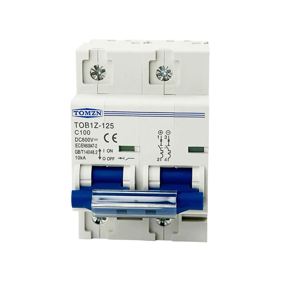 Авт. вимикач TOMZN 2P 100A 600V MCB DC