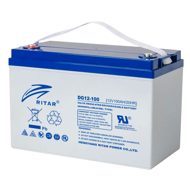 Акумуляторна батарея GEL 12V 100.0Ah Gray Case Q1