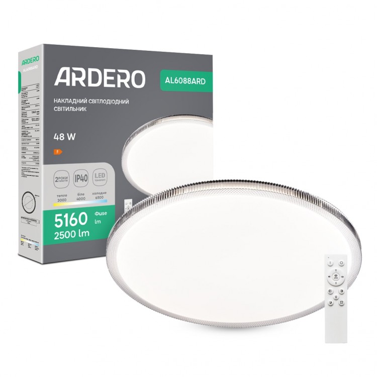 Світлодіодний накладний світильник Ardero AL6088ARD MODA SMART 48Вт білий