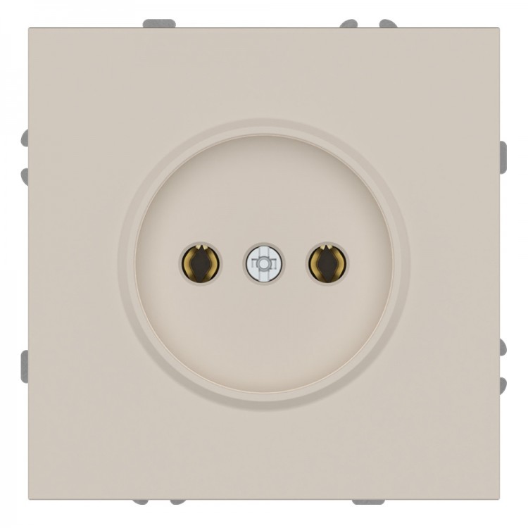 Розетка Ardero ER111-SD Soft 16А без заземлення пісочна